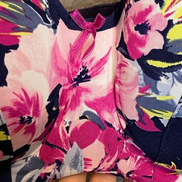 Cacique Women Floral Full Coverage Wide Strap Lightly Lined Balconette 42D - Picture 4 of 10